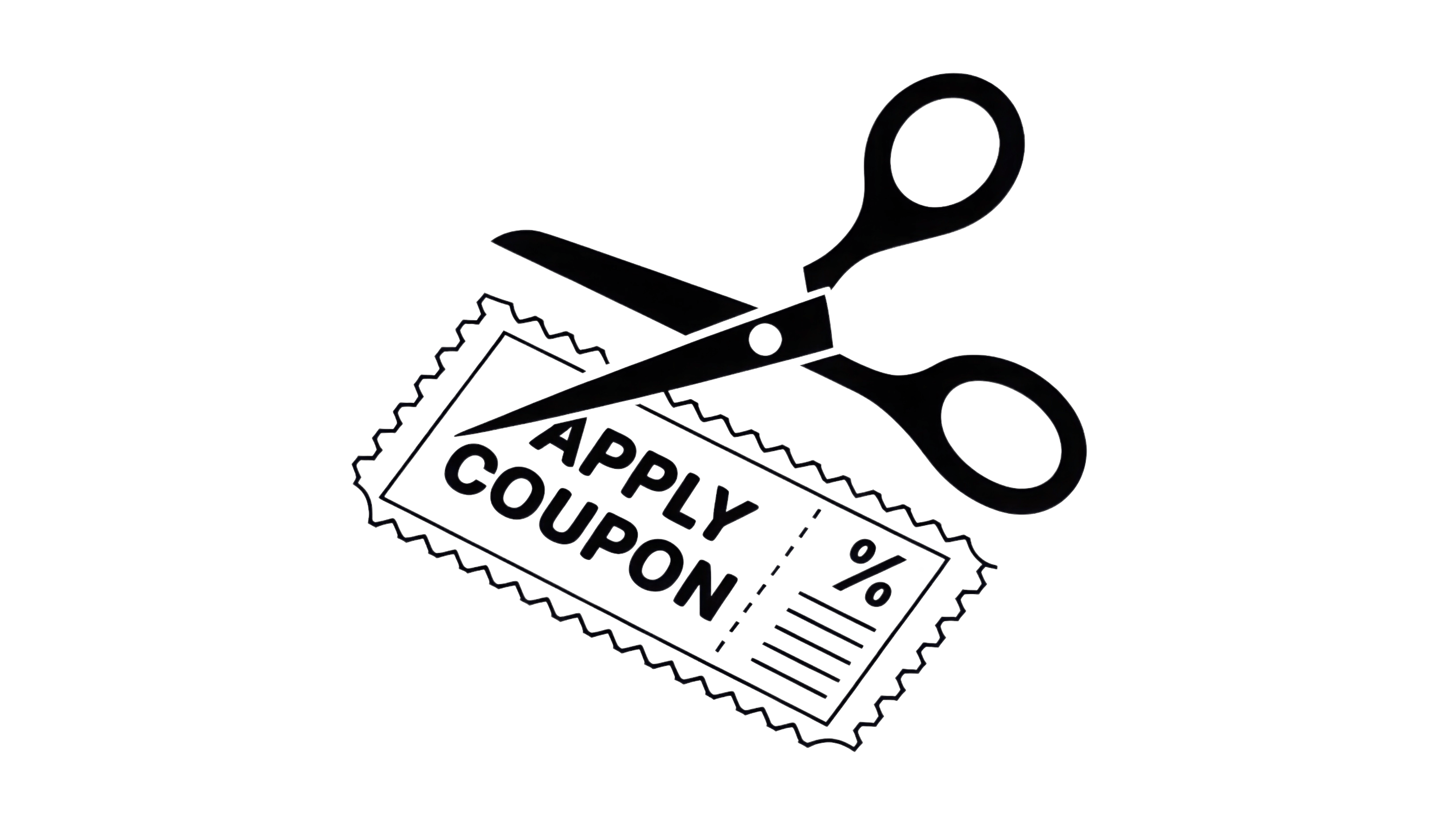 A pair of scissors and some coupons.