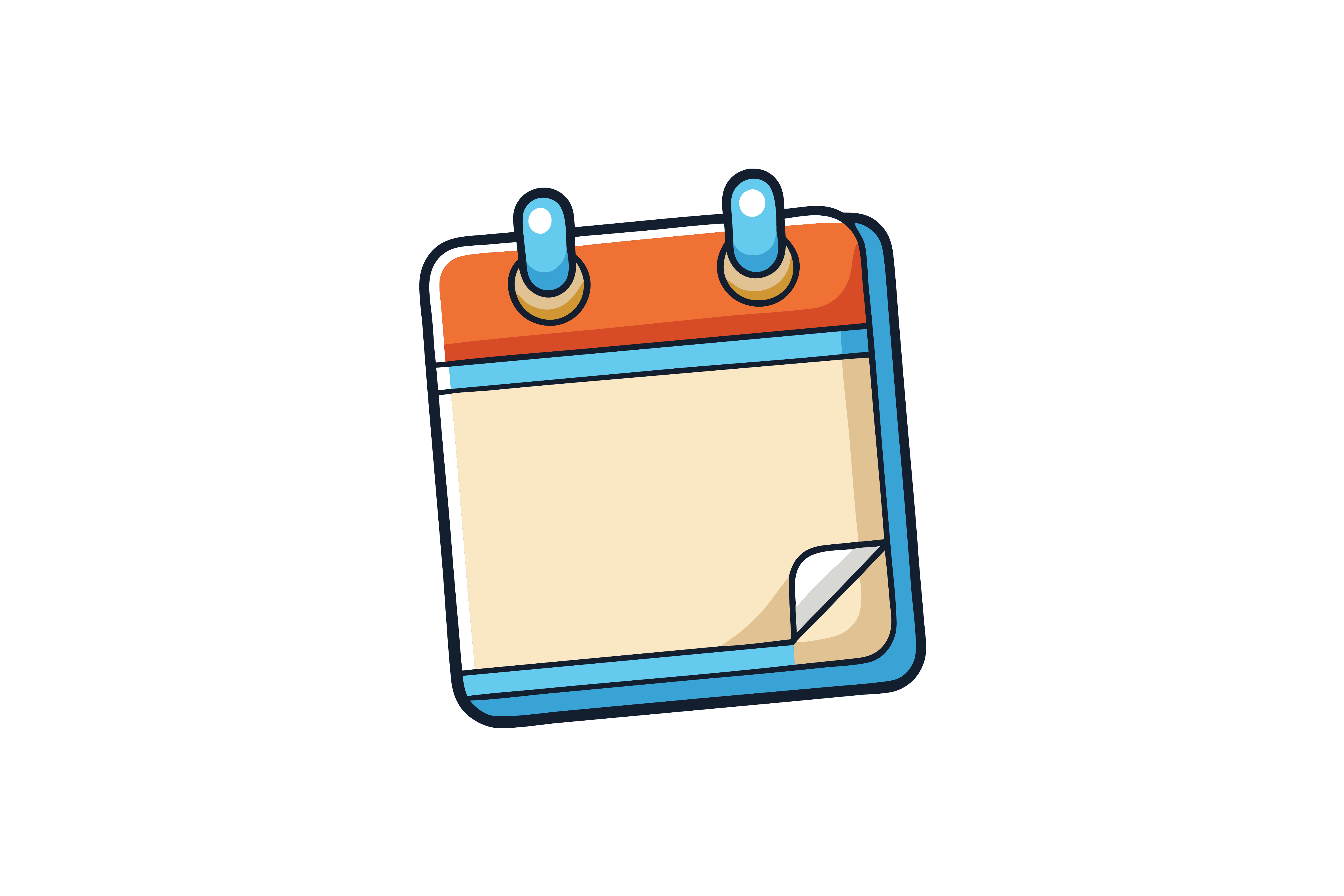 A blank task list animated.